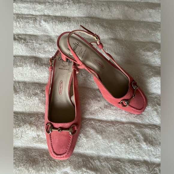 Amalfi by Rangoni Collection, Leather Sling Back shoes. - Picture 5 of 5